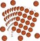 500Pcs Glitter Basketball Sticker Sport Paper Decal Self-Adhesive Sticker Label for Party Favor Envelope Scrapbook DIY Supplies, 1.5 in
